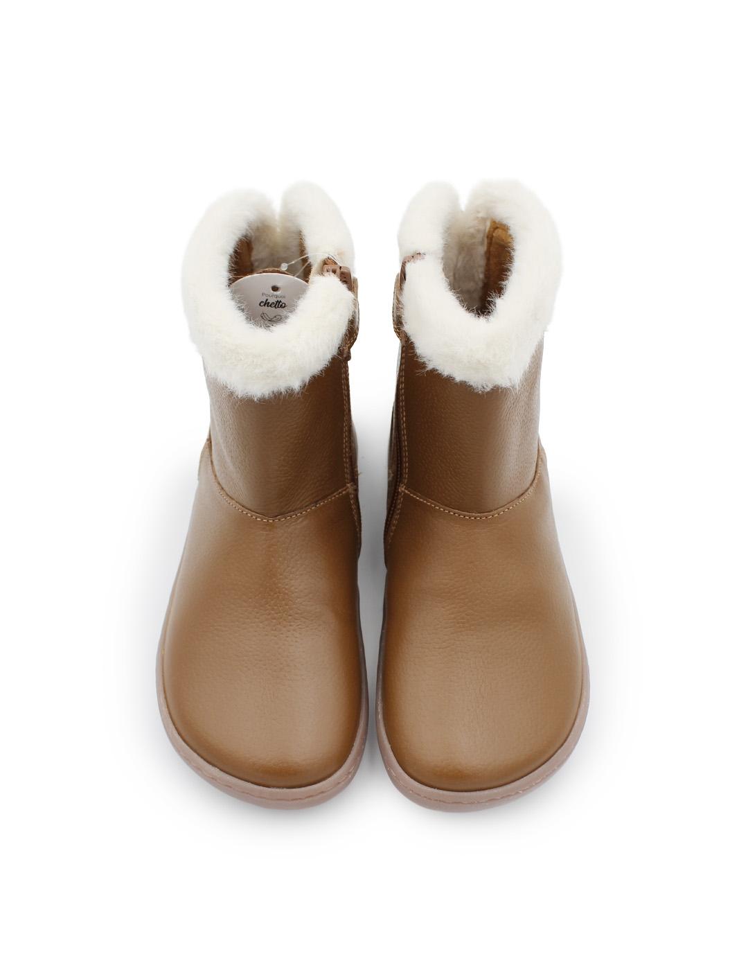 Botín Barefoot Piel Chetto 1125517 Cuero Niña