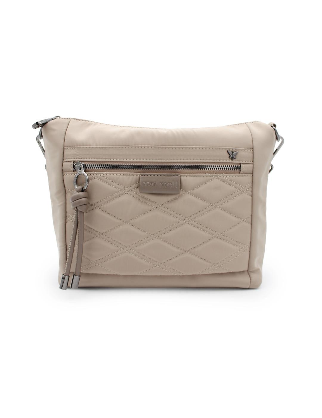 Bolso Bandolera Manuela Pepe Moll 252142 Beige Mujer 