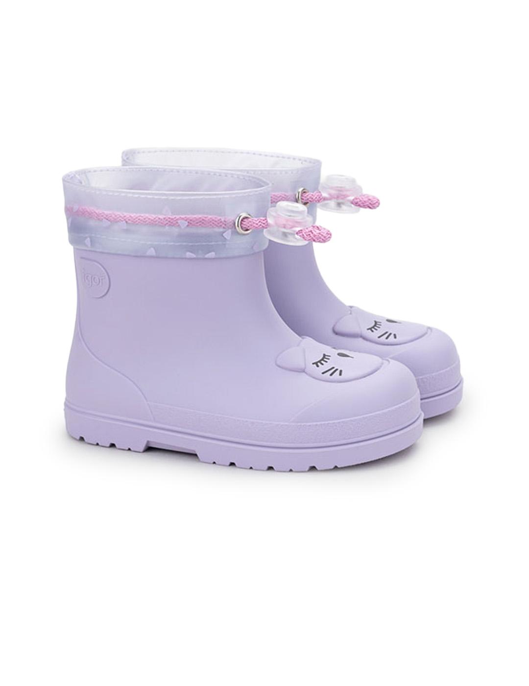 Bota de agua Mendi Gato Igor Malva Niña