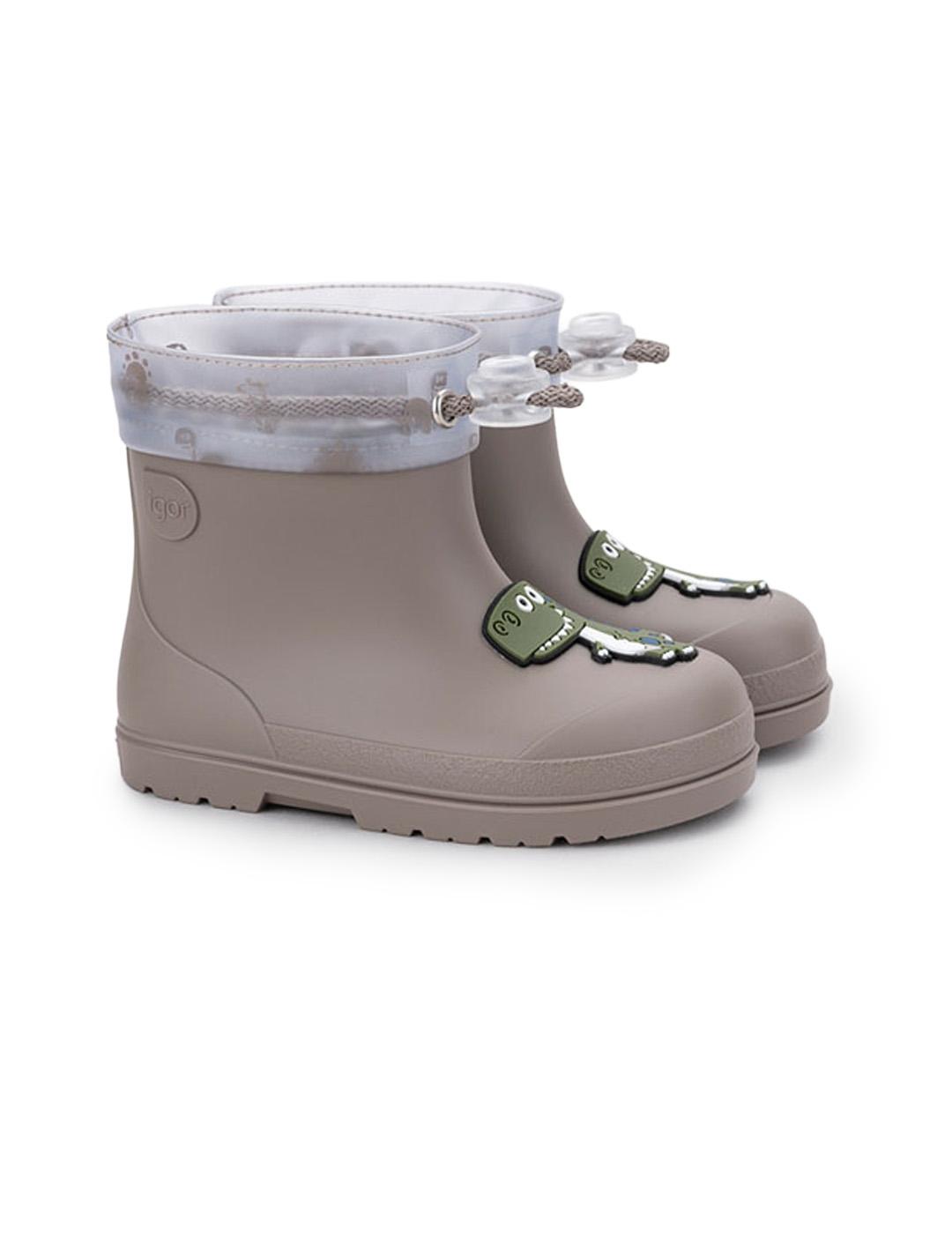 Bota de agua Mendi Dino Igor W10323-183 Taupe Niño