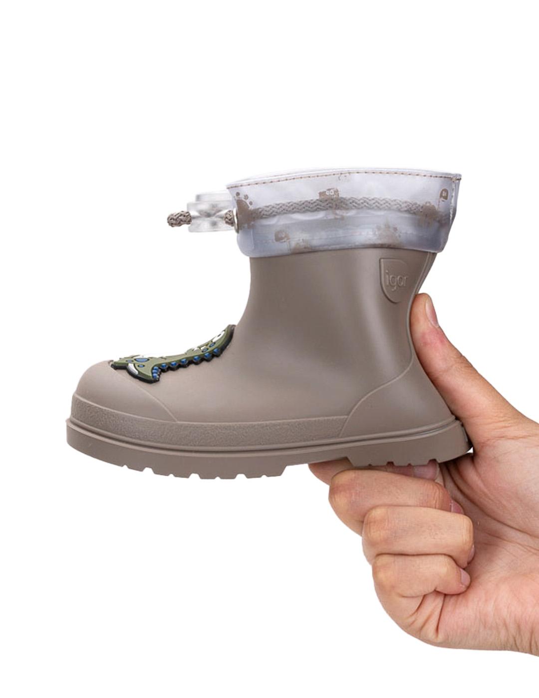 Bota de agua Mendi Dino Igor W10323-183 Taupe Niño