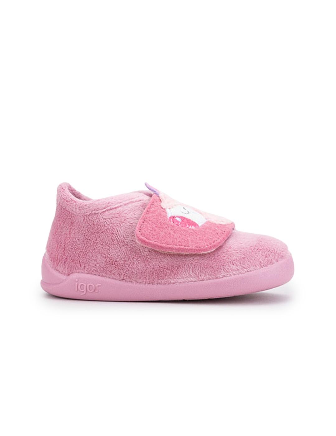 Zapatillas De Casa Homie Unicornio Igor W10328-010 Rosa Niña