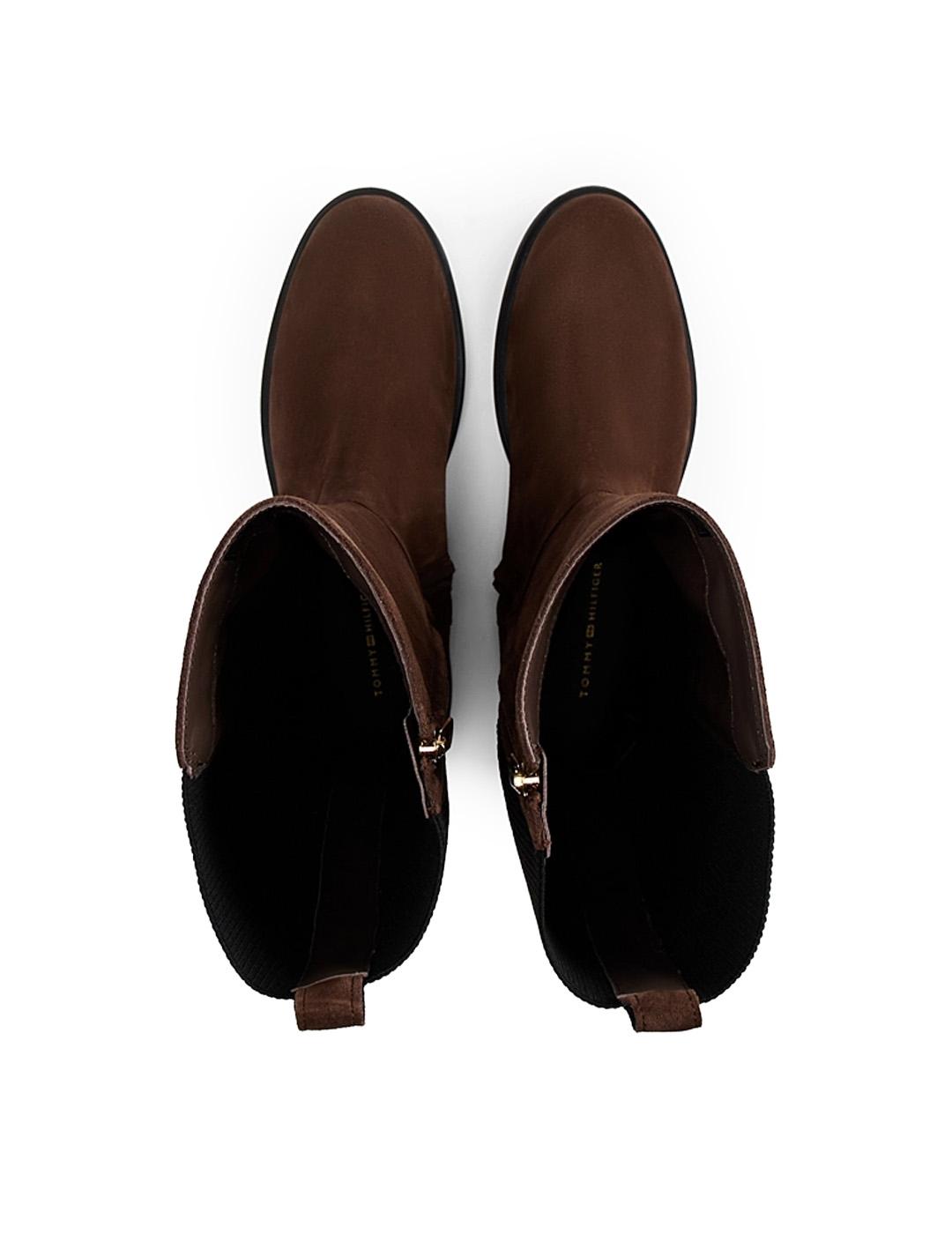 Botas Mosqueteras Ante Tommy Hilfiger FW0FW08779GV0 Marrón