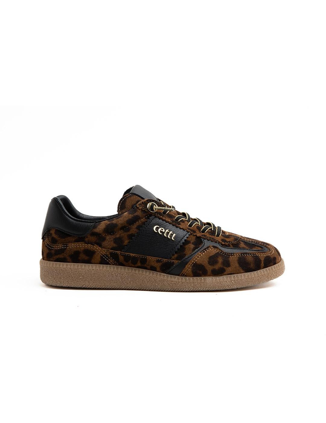 Zapatillas Cetti C-1395 Leopardo Tabac Mujer