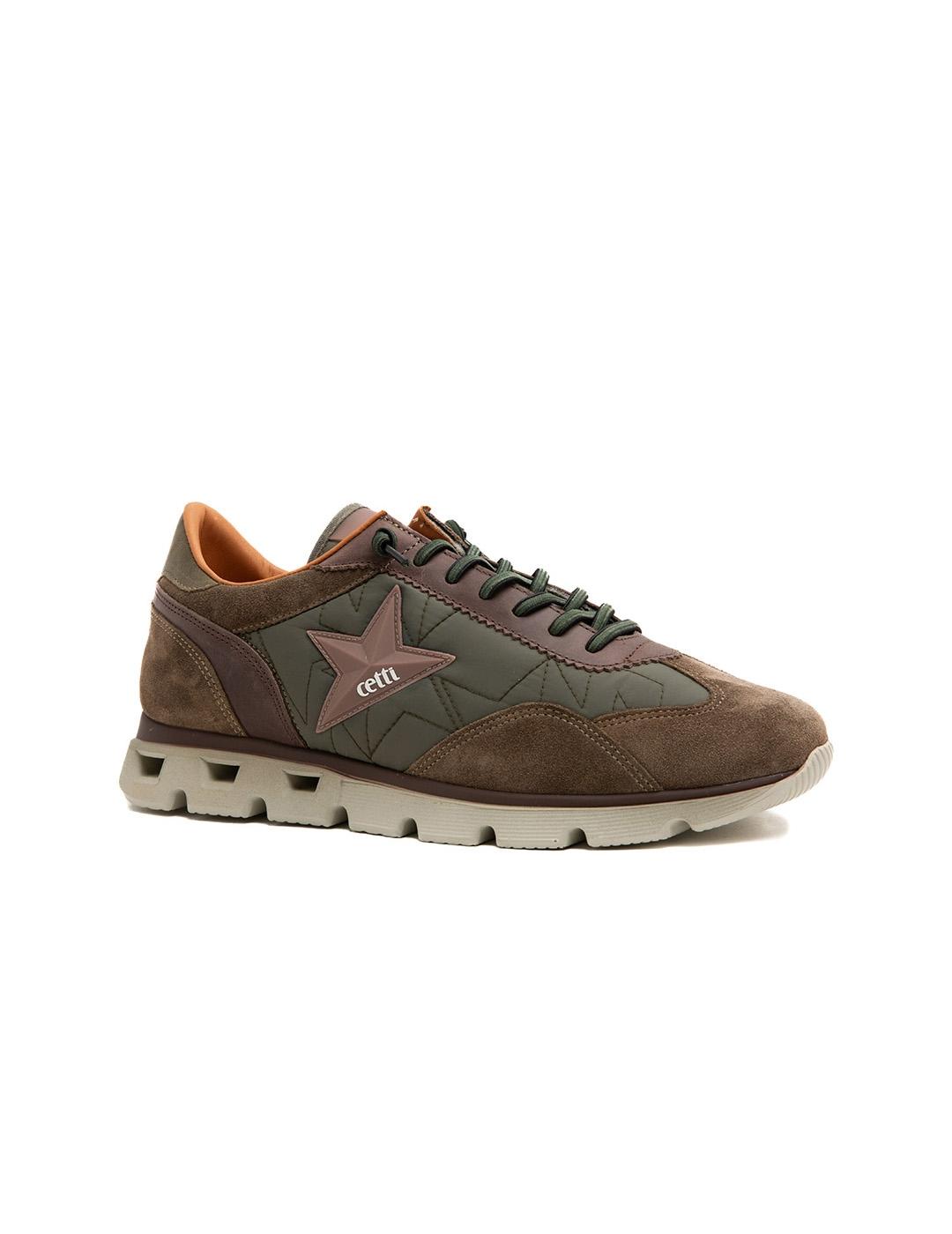 Zapatillas Cetti C-1385 Ante Sweet Kaki Hombre