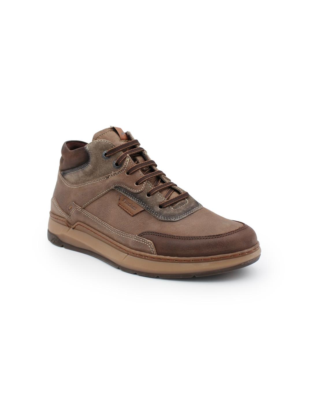 Botín Fluchos F2280 Vegabuck Taupe para Hombre