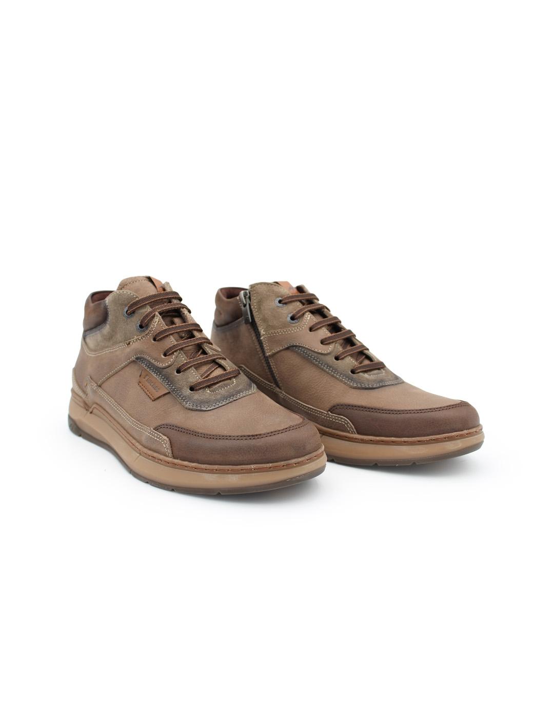 Botín Fluchos F2280 Vegabuck Taupe para Hombre