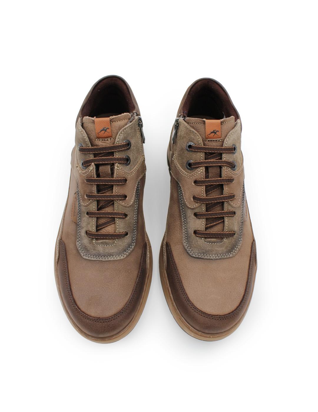 Botín Fluchos F2280 Vegabuck Taupe para Hombre