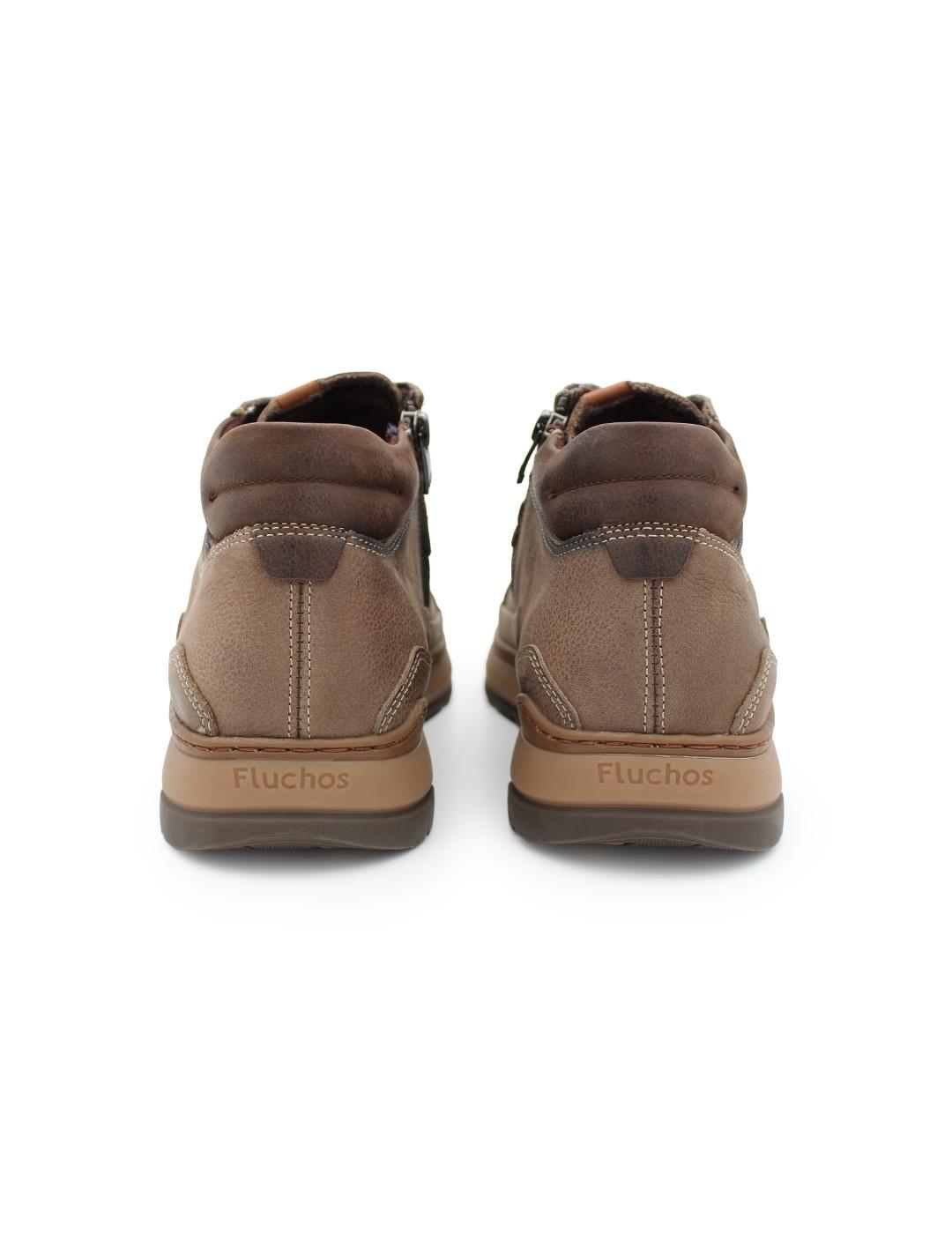 Botín Fluchos F2280 Vegabuck Taupe para Hombre