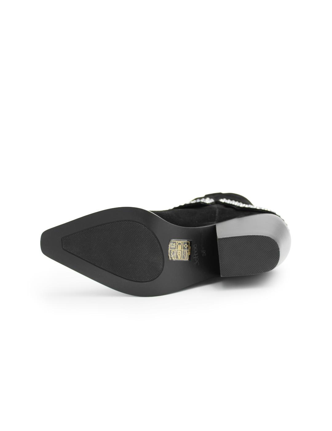 Botín Be Free Sanse-2529 Negro Mujer