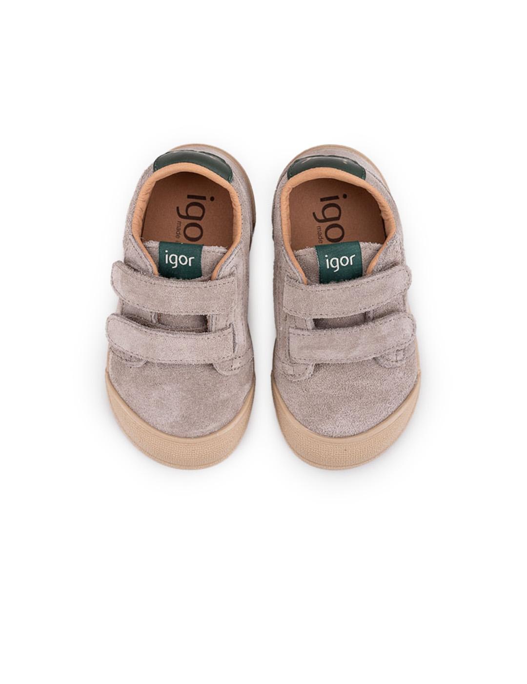 Tennis Suede Barefoot Igor W10341-398 Topo Unisex