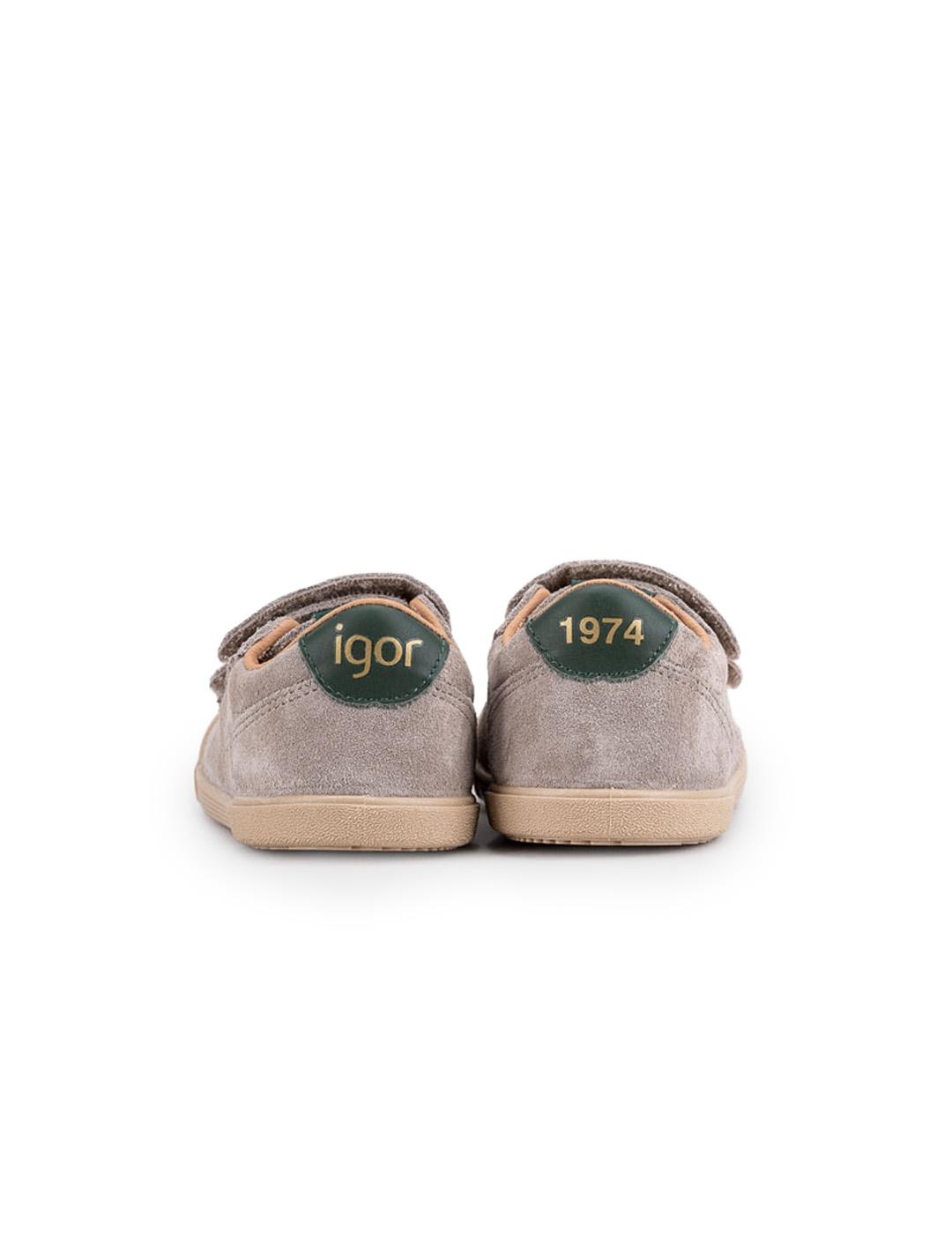 Tennis Suede Barefoot Igor W10341-398 Topo Unisex