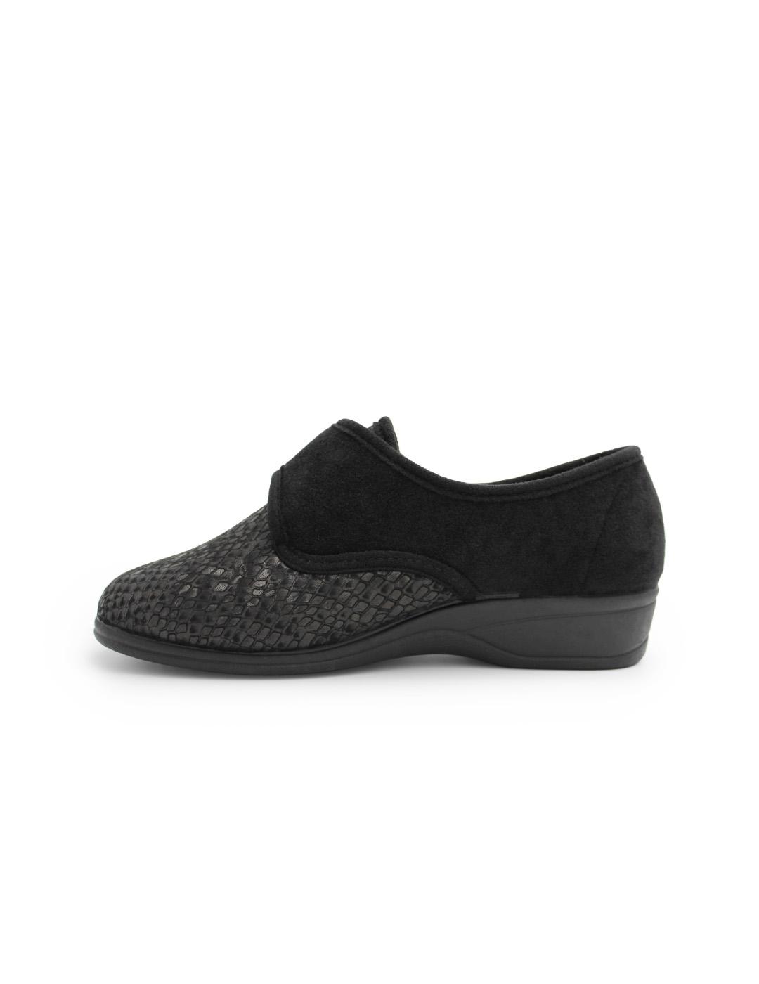 Zapatilla Ancho Especial Doctor Cutillas 753A Negra Mujer