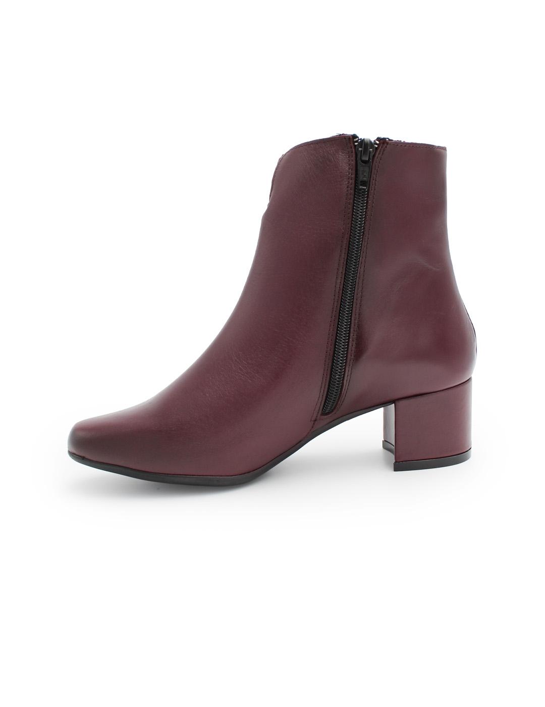 Botín Descanflex 30929 Burdeos para Mujer