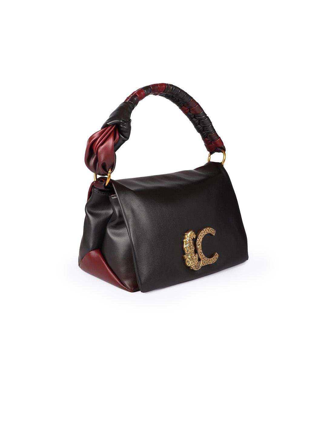 Bandolera Nudo Lola Casademunt LF2504030 Negro/Rojo Mujer