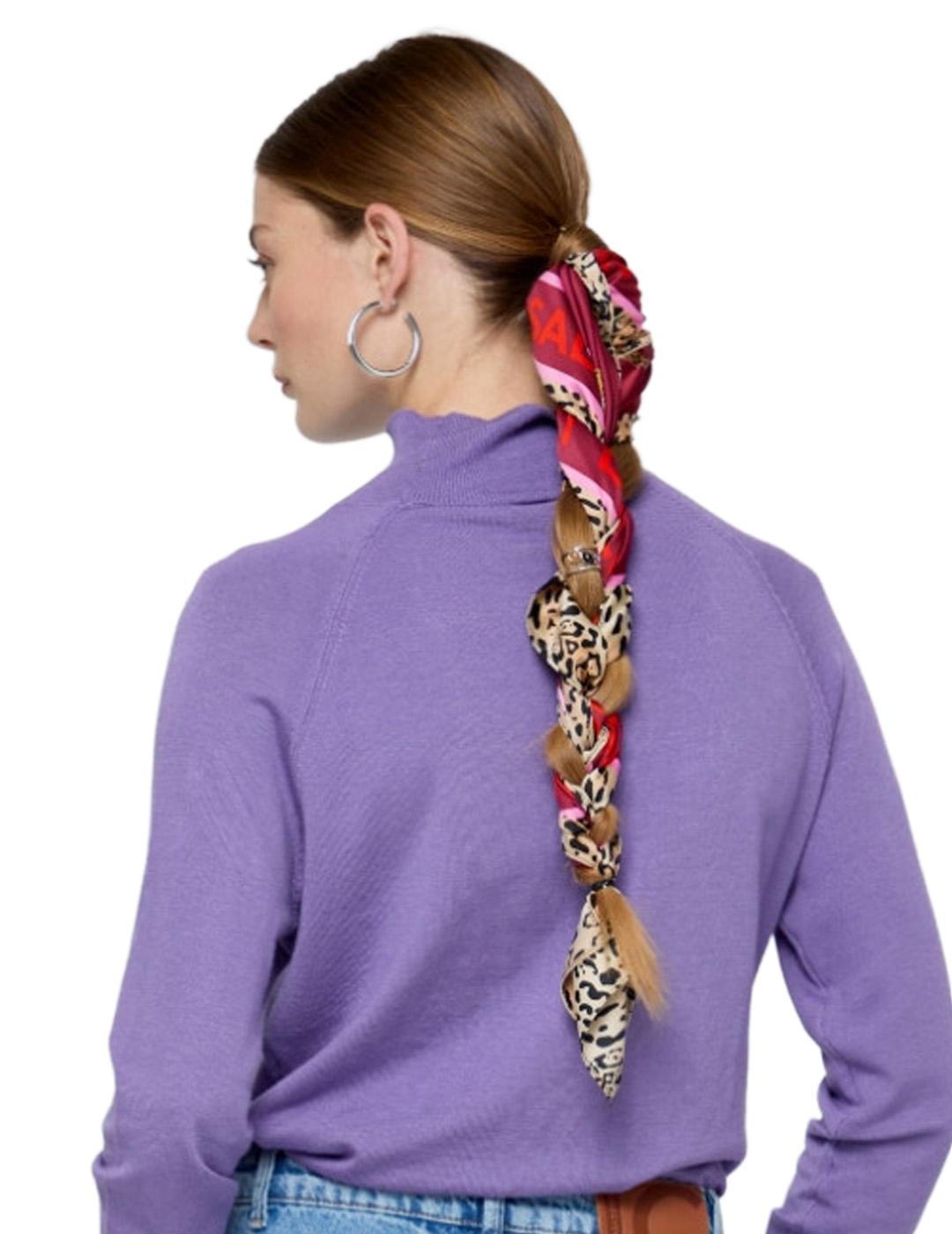 Pañuelo Estampado LC Leopardo Lola Casademunt LF2507011 Rojo