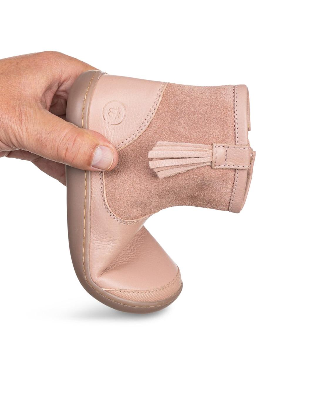 Botín Barefoot Flecos 1125510 Chetto Rosa Niña