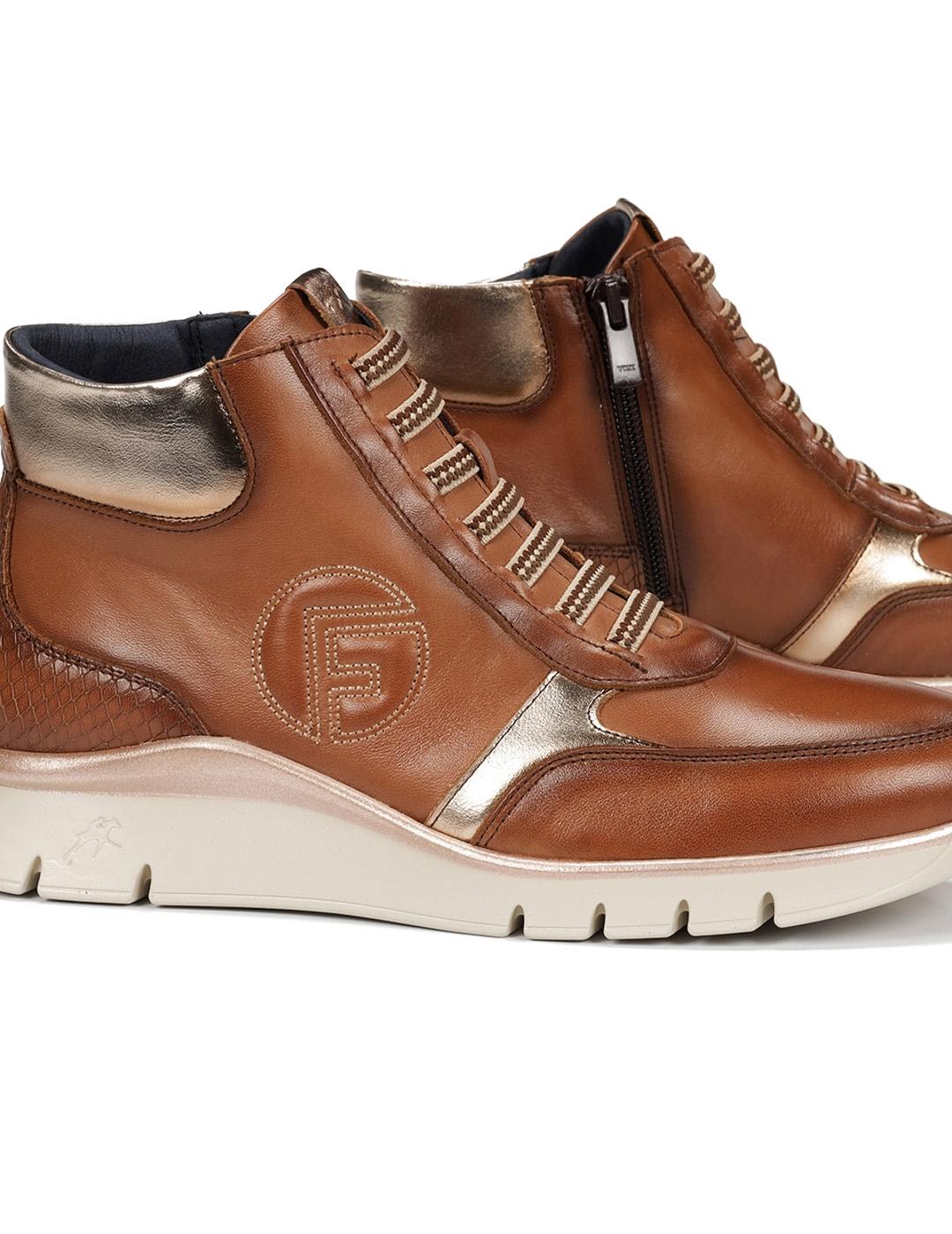 Botín UNION F2077 Fluchos Marrón Mujer