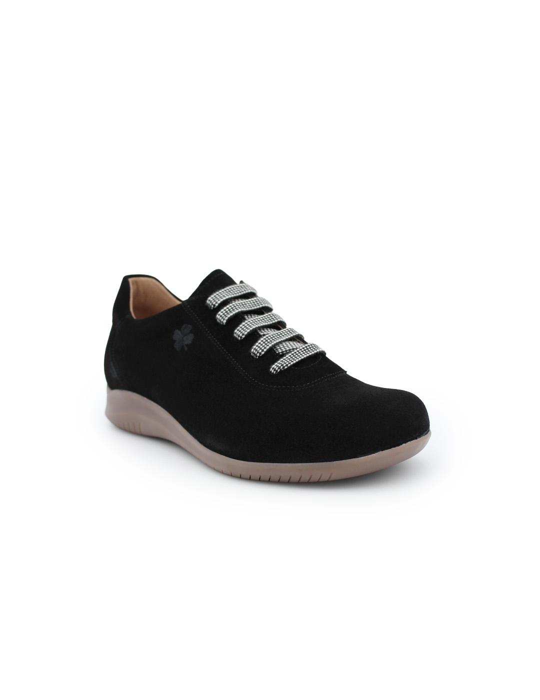 Zapato Respetuoso Nobuck Naturfoot by Pie Santo 255991 Negro