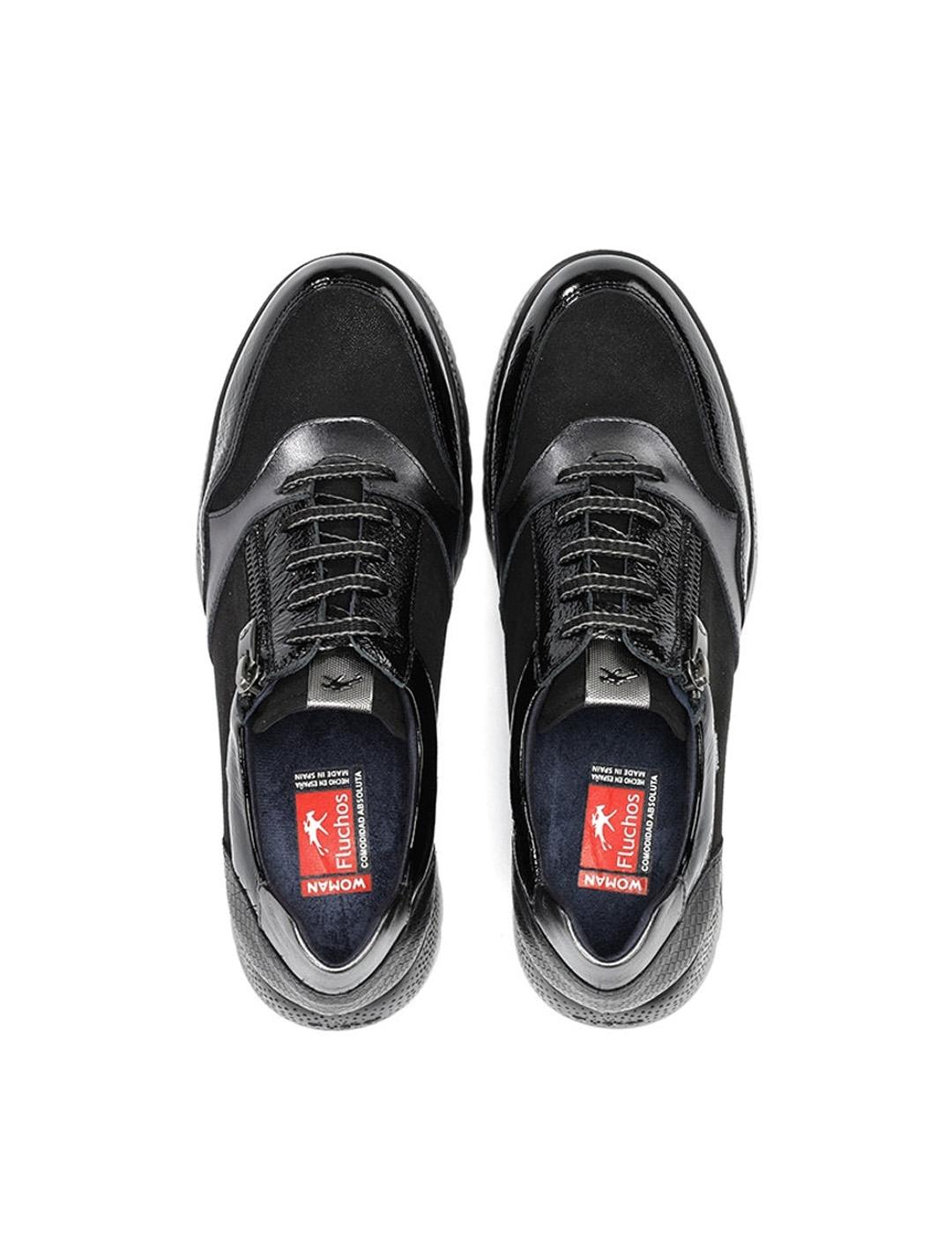 Zapato deportivo Live Fluchos F2248 Negro Mujer