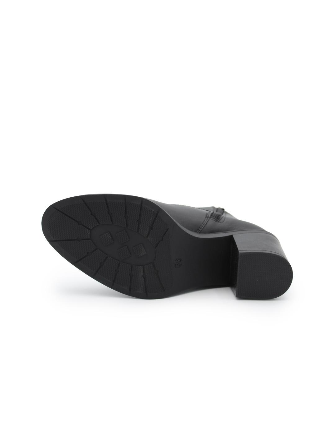 Botines de piel con tacón Baerchi 40187 Napa Negro Mujer