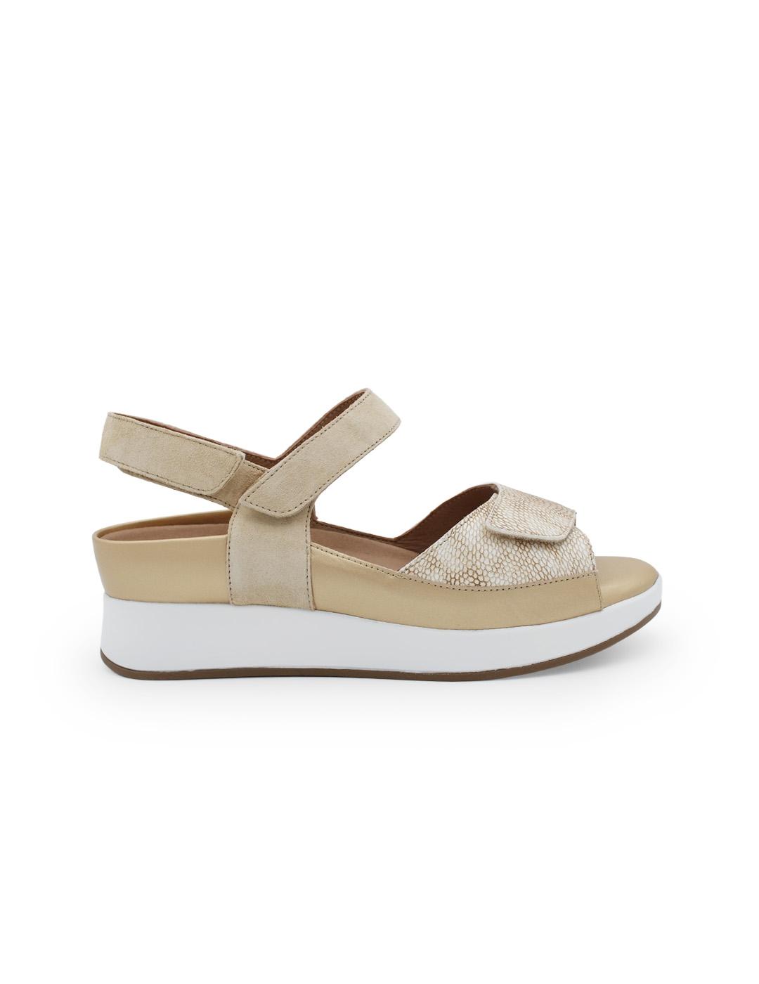 Sandalia PieSanto 260422 Mujer Suede Sand / Raval Taupe