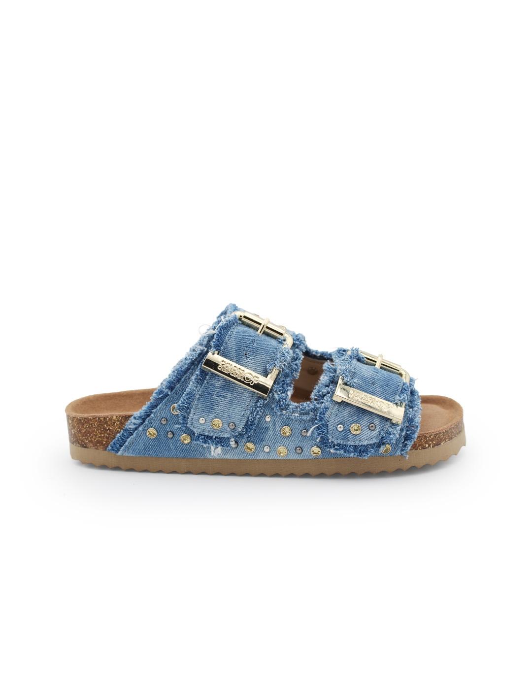 Sandalia Bio Denim Mujer Colors of California HC.BIO406NN