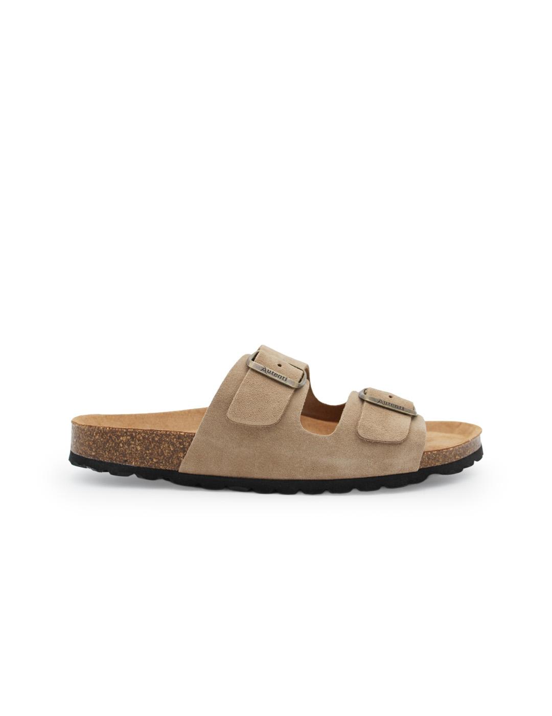 Sandalia Bio Hombre Autenti 3195 Serraje Topo