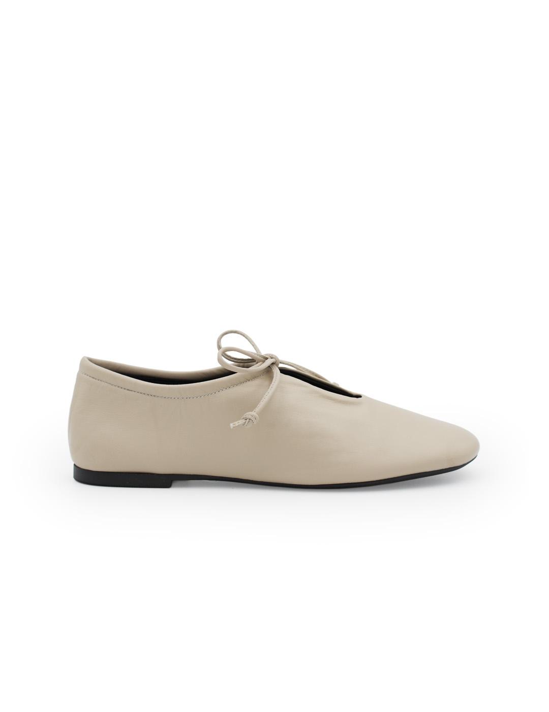 Zapato Plano Dansi 8268 Mestizo Taupe Bailarina Minimalista