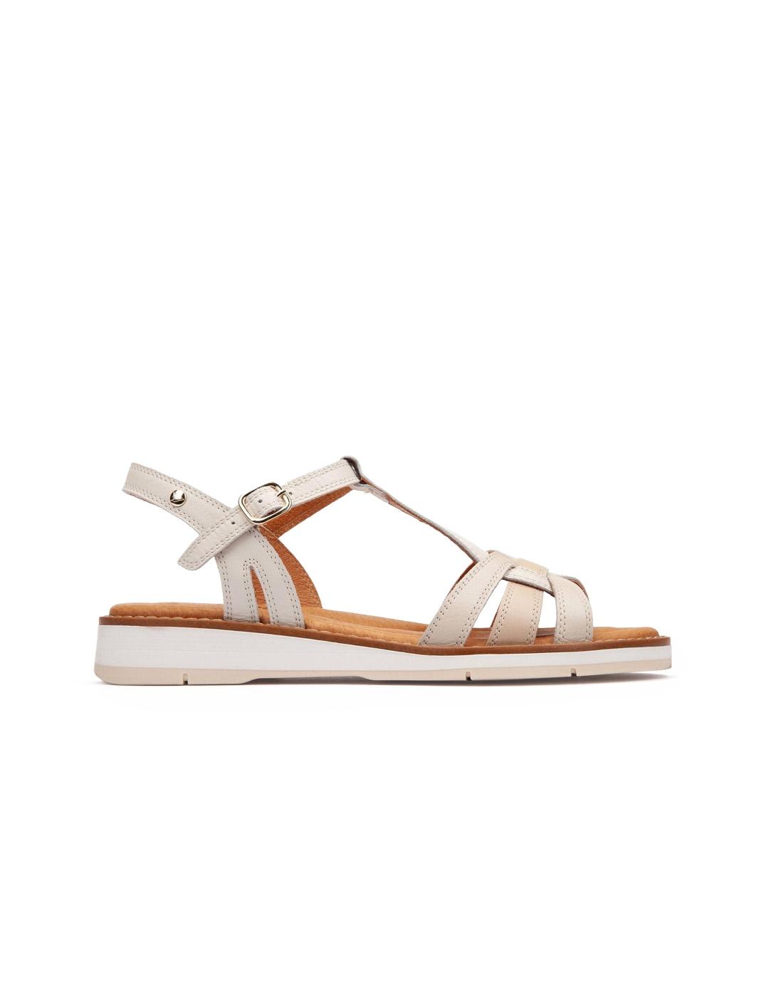 Sandalias planas Pikolinos Roquetas W9B-0789C1 mujer de piel