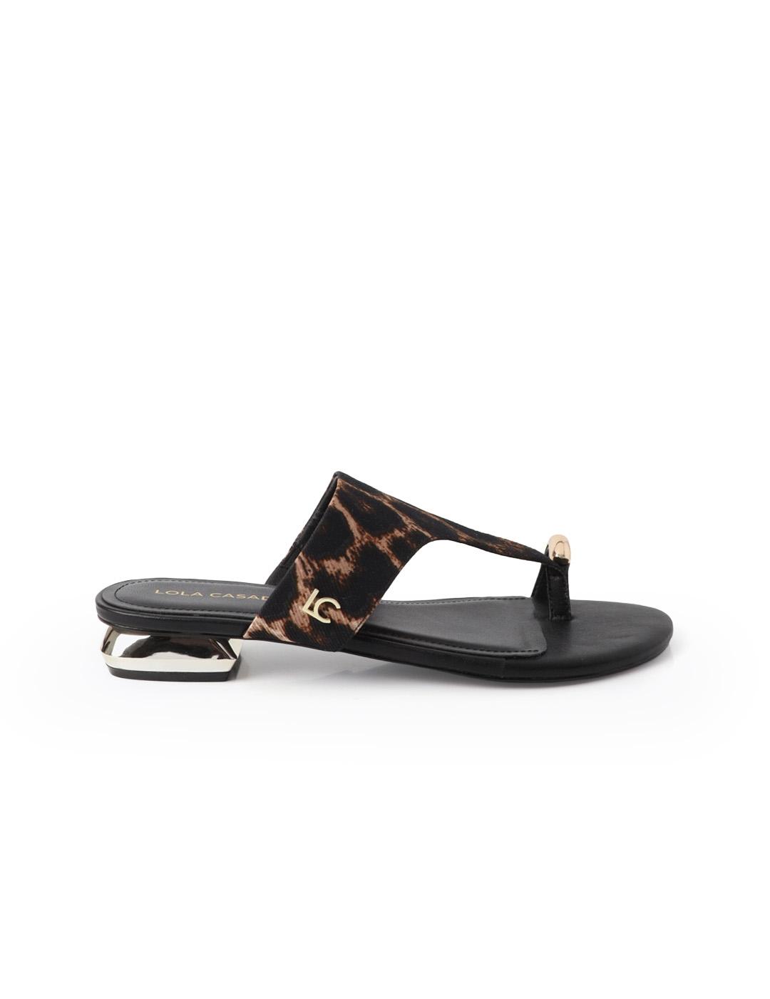 Sandalia Dedo Plana Lola Casademunt LS2605040 Animal Print